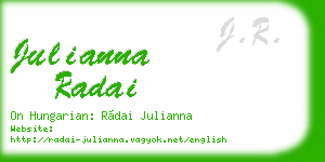 julianna radai business card